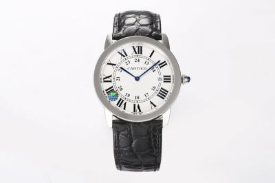 Ronde De Cartier Imported Quartz Movement 36mm for Large 29.5mm for Small WG/RG Case Watch